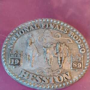 Hesston National Finals Rodeo Belt Buckle
